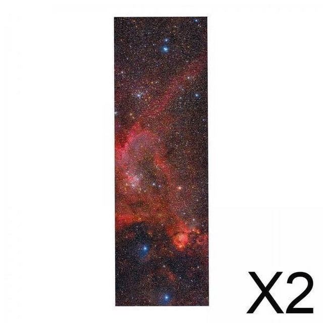 2xSkateboard Papel De Lija Patín Scooter Longboard Cinta Agarre Estrella