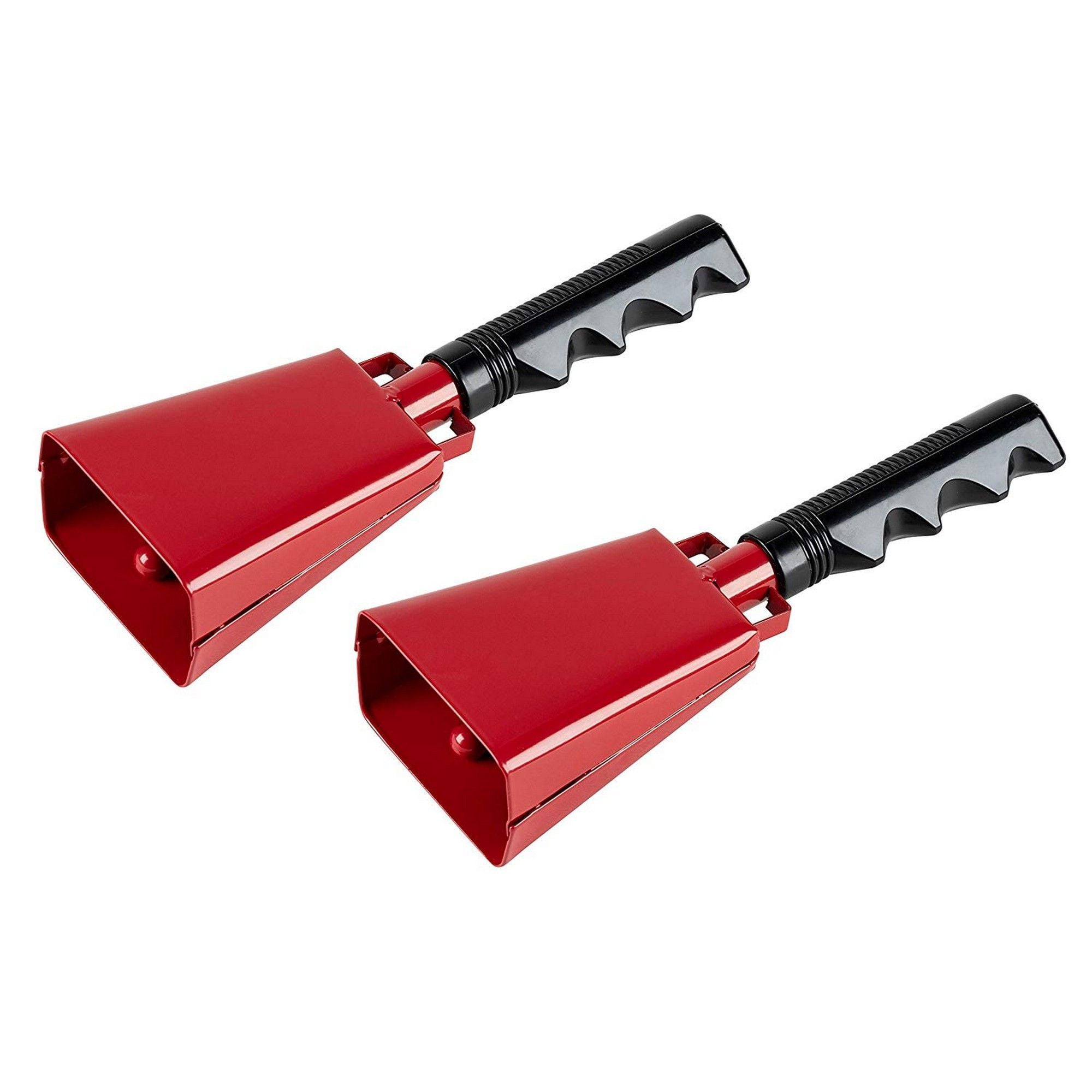 Cowbell with Handle 2Pack Cow Bell Noismakers, Loud Call Bells for