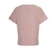 thumbnail image 3 of Women's Batwing Blouses V Neck Short Sleeve Loose Summer Dolman Tops Business Casual T-Shirts, 3 of 6