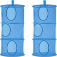 thumbnail image 1 of 2Pcs Stuffed Animal Storage Foldable Stuffed Animal Net or Hammock Organizer  3 Compartments Hanging Mesh Toy Storage Hammock for, 1 of 6