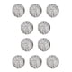 thumbnail image 3 of Jumpingount de cuentas Tobillera Espaciador de abalorios redondos Fabricación de joyas Artesanía hecha a mano Plata Blanco Plata Blanco 10mm 10piezas, 3 of 6