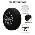 thumbnail image 4 of Gaeub Vintage Map 14-17in Tire Cover, Spare Tire Cover, for Camper Caravan, Trailer, Car, Truck, SUV, Jeep - 15 inch, 4 of 9