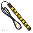 thumbnail image 1 of Protector contra sobretensiones Power Strip OKCHILD de 8 salidas de 10 pies con USB, 1 of 9