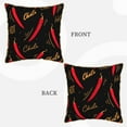 thumbnail image 3 of Kll Hot Chili Decorative Throw Pillow Covers Velvet Soft For Couch Sofa Bedroom Living Room Outdoor -18"X18", 3 of 8