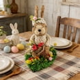 thumbnail image 1 of Dvkptbk Bottom Thread Rope Puppy Rabbits Ornament Handicraft Rural Style Decoration Grass Weaving Rabbits easter decorations, 1 of 9