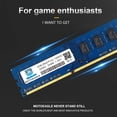 thumbnail image 3 of Motoeagle Kit De 8 Gb (4 Gbx2) Ddr3/Ddr3L 1600 Udimm Pc3/Pc3L 12800U 4 Gb 2Rx8 1600 Mhz 1,35 V/1,5 V 240 Pines De Doble Rango Sin Ecc Sin Búfer Actualización Del Módulo De Memoria Ram De Escritorio, 3 of 5