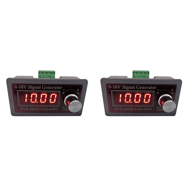 2X Adjustable Voltage Analog Simulator 0-10V 5-10V Voltage Signal Generator Signal Sources PLC Signal Control,2 x Voltage Signal Generator