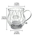 thumbnail image 2 of Coffee Pod Holder Organizer Cup-Shaped Coffee Pod Holder - Countertop Storage Rack Metal Organizer Silver, 2 of 4