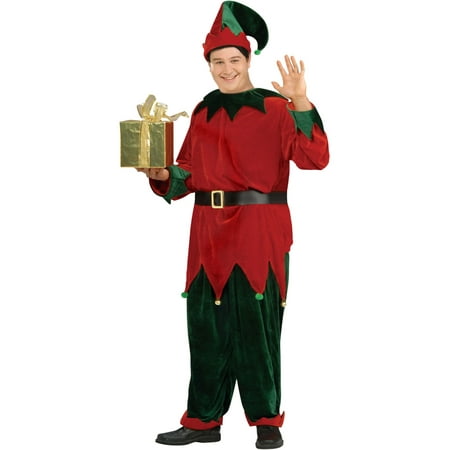 Deluxe Santa's Helper Plus Size Adult Costume - Size Up to 48