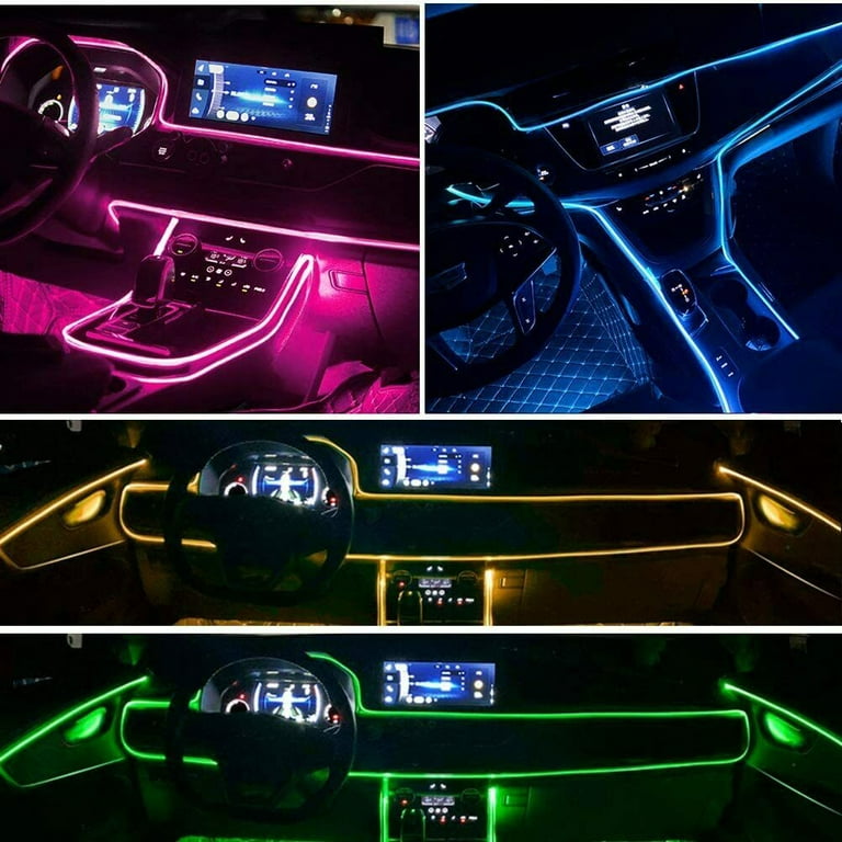 Car Interior Atmosphere Wire Auto Strip Light LED Decor Lamp Accessories