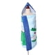 thumbnail image 3 of Poncho con capucha de secado rápido para niños y niñas, traje de neopreno con toalla para de bata, extra grande, 97 x 126 cm / 49 x 31 pulgada Raya azul real Macarena Kids Beach Poncho con capucha, 3 of 7