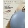 thumbnail image 4 of YOTTOY Anti-Burst Exercise Ball, 65 cm — Blue, Extra Thick for Yoga & Physical Therapy, 4 of 9
