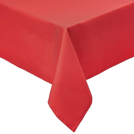 

Square Washable Polyester Fabric Tablecloth - 70 x 70 Red Pack of 4