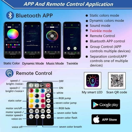 

HPJNB Starlight Headliner Kit 10W Roof Lights for Car 260pcs*0.03in*6.5ft/2m Fibre Optic Light Star Ceiling Kit RGBW Music Sound Sensor Light Source with for Home&Car Ceiling Headl