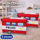 thumbnail image 2 of Caja Juguetero Organizador Contendedor Plegable Multiusos Para Niños (2piezas) - Rojo Segos Juguetero, 2 of 5
