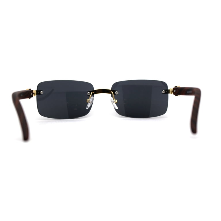 OG Rhinestone Stud Rimless Rectangle 90s Hip Hop Rapper  display picture 2