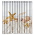 thumbnail image 1 of ABPHQTO Cortina de ducha Ocean Beach Starfish Cortina de ducha impermeable 160x180 cm, 1 of 2