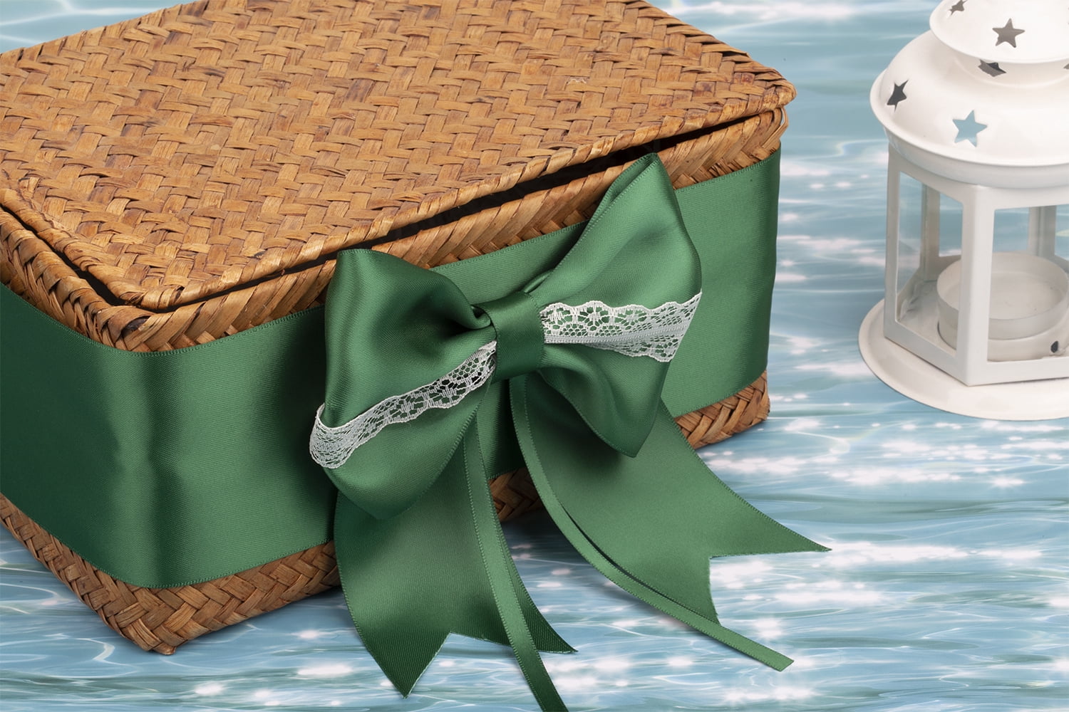 Ribbonitlux Forest Green Satin Ribbon 3/4 inch Double Sided Quality Satin for Weddings, Invitations, Sashes, Crafts, Apparel, Headbands - 100 Yds/roll