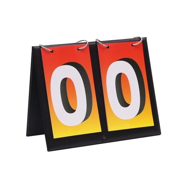Marcador de mesa Scorekeeper voltea hasta 99 puntos Tablero de puntuación para competencia, Rojo