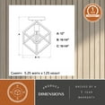 thumbnail image 6 of Deering 10.25-in W LED Compatible Matte Black and Gold Satin Brass Contemporary Flush Mount Ceiling Light Fixture, 6 of 12