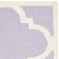 thumbnail image 6 of SAFAVIEH Cambridge Justine Geometric Quatrefoil Wool Runner Rug, Lavender/Ivory, 2'6" x 6', 6 of 8