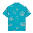thumbnail image 4 of QINGFSAP Kids Girls Boys Hawaiian Printed Lapel Short Sleeve Shirt Casual Breathable Summer Tops for 3鈥?5T, 4 of 8