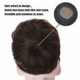 thumbnail image 4 of Benehair 100% Human Hair Top Toupee Piece Mans Wig Clip in Hairpiece Indian Remy Hair Replacement System Wigs Clip In Brown, 4 of 8