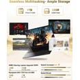 thumbnail image 4 of 15.6" IPS FHD-Gaming-Laptop, AMD Ryzen 7 8745HS 32GB DDR5 RAM 1TB SSD (8C/16T, up to 4.9GHz) Radeon 780M Graphics Business Computer with 100W Type-C Backlit Keyboard, Fingerprint USB-C 4.0, 4 of 8