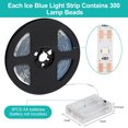 thumbnail image 3 of shiyou-Battery Operated LED Strip Light, 300 LEDs Red-5M/16.4ft, Indoor Outdoor Usage, Powered by 3xAA Batteries, 3 of 4