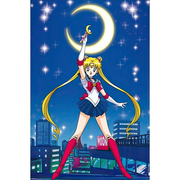 Sailor Moon - Anime TV Show Poster (Sailor Moon - Solo) (Size: 24" x 36")
