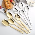 thumbnail image 5 of 1/4pcs Sinewy Party Stainless Steel Kitchen 27.8*5.8 CM Home Extended Serving Spoon Serving Spoons Set Serving Spoon Long Handle Serving Spoon GOLD 1PCS STYLE 1, 5 of 8