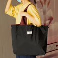 thumbnail image 4 of Large Tote Bag for Women Featuring Spacious Nylon Construction, Waterproof Grocery Tote Bag for Daily Errands and Weekend Trips, Everyday Shoulder Purse with Drawstring Closure 1, 4 of 8
