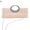 Beige, variant on Lubelski Women Luxury Rhinestone Satin Pleated Evening Bag Party Clutch Purse Handbag