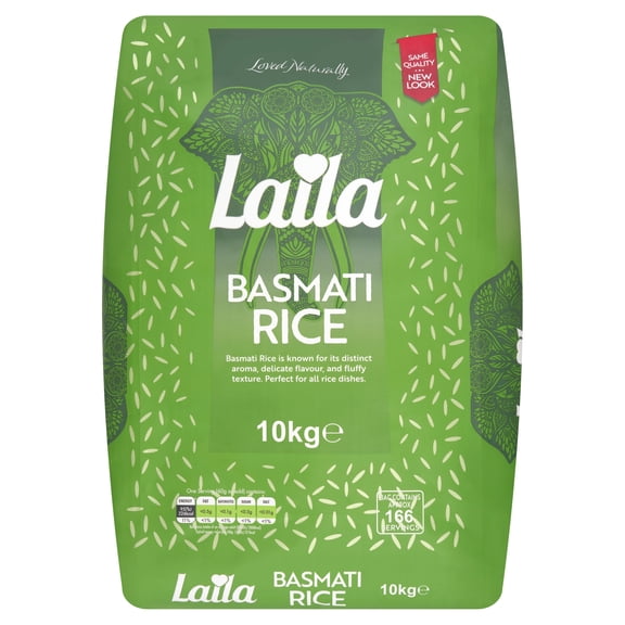 Laila Basmati Rice 10Kg, Imported from Britain