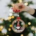 thumbnail image 6 of Feltree Wooden Hollow-Out Christmas Ornaments with Cute Gnome Designs for Tree, Wall, and Shelf Decorations, 6 of 7