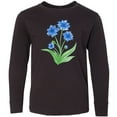 thumbnail image 3 of Inktastic Cornflower Long Sleeve Youth T-Shirt, 3 of 5