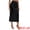Black, variant on Women's Satin Lace Trim Flared Hem Lightweight Maxi Half Slip L White