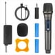 thumbnail image 1 of Micrófono Inalámbrico de 2 Canales UHF Micrófono de Mano Profesional para Fiesta Karaoke Espectáculo de Iglesia Profesional (1 A 1), 1 of 5