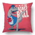 thumbnail image 1 of ARTJIA Dinosaur Basketball Player Design For Kids Tee Pillowcase Pillow Cushion Cover 18x18 inch, 1 of 1