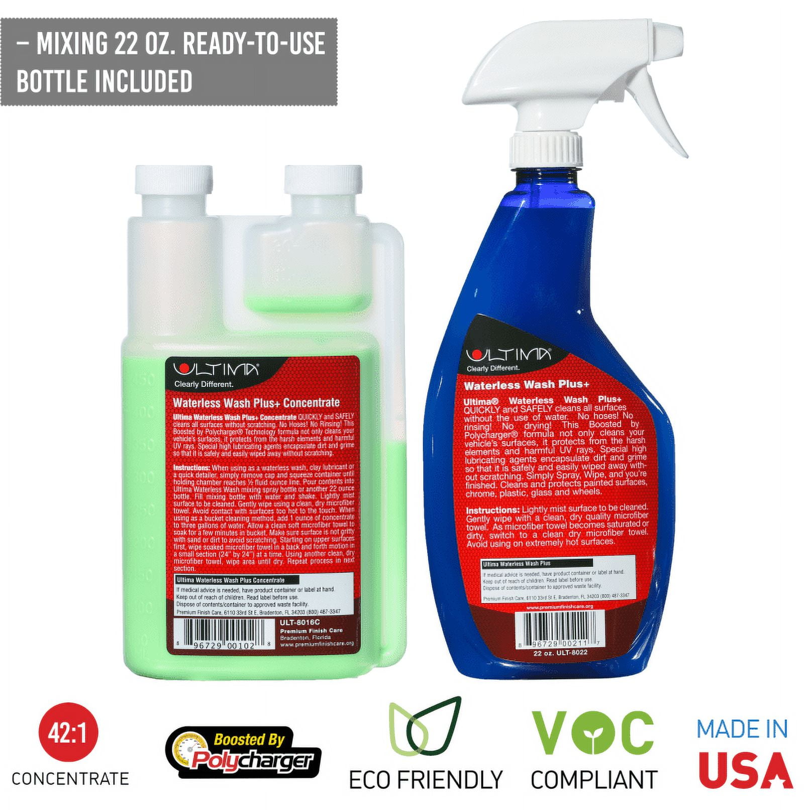 Ultima Waterless Wash 22oz Ready-To-Use (With Sprayer)