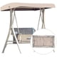 thumbnail image 2 of Replacement Roof Garden Swing Universal Swing Roof Porch Swing Bench Garden Lounger 2-3 Seater 191 X 120 Cm_y -Ayane, 2 of 4