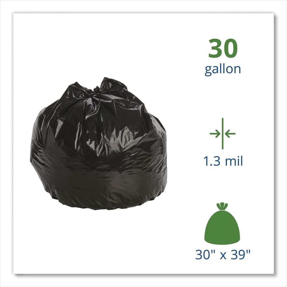 Stout  Trash Bags, 1.3-mil, 33 Gallons, 33" x 40", Brown, Carton Of 100