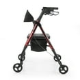 thumbnail image 2 of Rhythm Healthcare Mobility Aids Royal Universal Aluminum 4 Wheel Rollators (Laser Red), 2 of 6