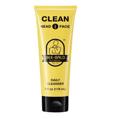 Bee Bald CLEAN Daily Cleanser 4 fl. oz. (Best Face Shape For Bald Head)