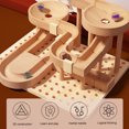 thumbnail image 4 of Wooden Marble Model Building Kit, Stable Structure Wooden Marble Assembly Model Building Kit  for Kids, 4 of 7