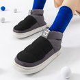 thumbnail image 5 of Zapatillas planas de algodón antideslizantes térmicas antideslizantes en artículos para el hogar (38-39) negro Wdftyju Tenis De Mujer Tenis De Hombre, 5 of 5