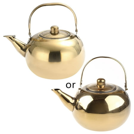 

RABBITH Stainless Steel Material Teapot Coffee Tea Kettle Loose Leaf Teapot with Infusers 1L/1.5L/2L/2.5L 4 Capacities to Choose