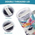 thumbnail image 5 of SKYSONIC 40 oz Alpaca Tumbler with Handle and Straw Lid, Insulated Cup Reusable Stainless Steel Water Bottle Travel Mug, 5 of 7