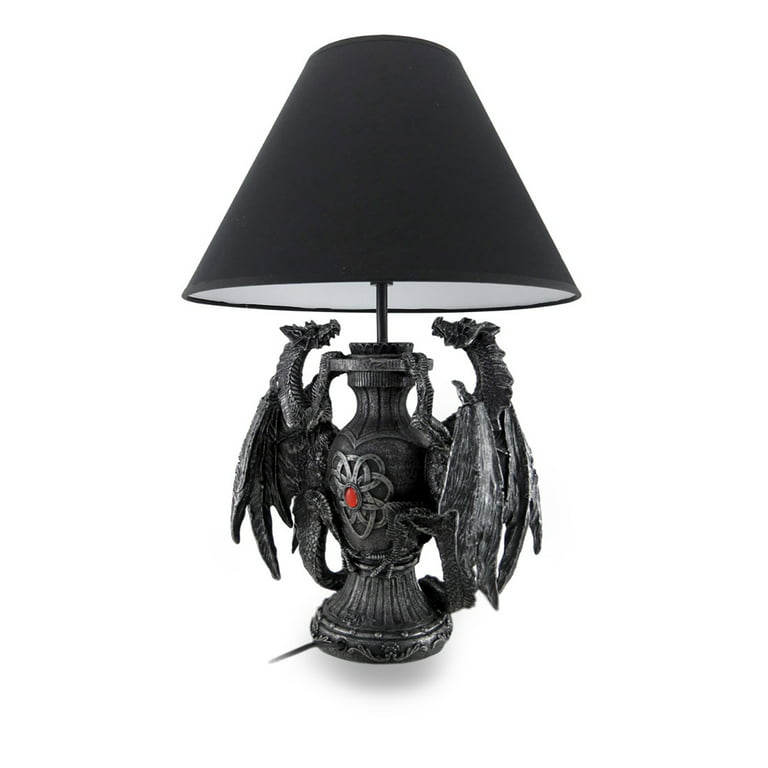 Meningsfuld Fejlfri Lighed Zeckos Gothic Guardians of Light Medieval Dragons Table Lamp - Walmart.com