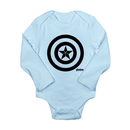 

CafePress - Captain America Shield - Long Sleeve Infant Bodysuit